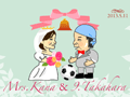 9.TAKAHARA＆KANA結婚記念イラスト